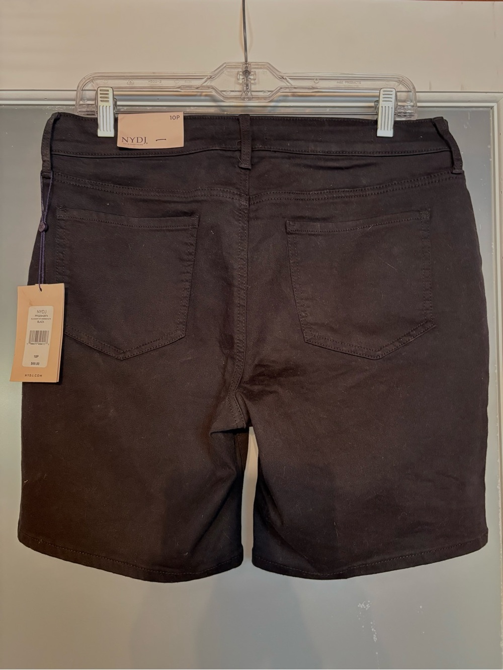Size 10 NYDJ Black ‘Ella’  Shorts with signature lift/tuck technology NWT